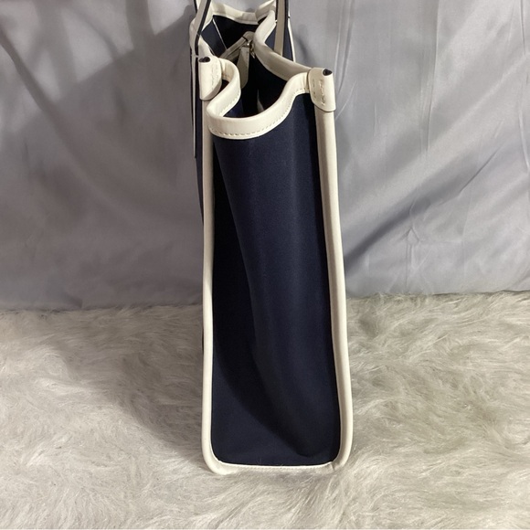 Kate Spade Day Tripper Patches Nylon Tote Bag in Blazer Blue White Leather - Picture 6 of 16